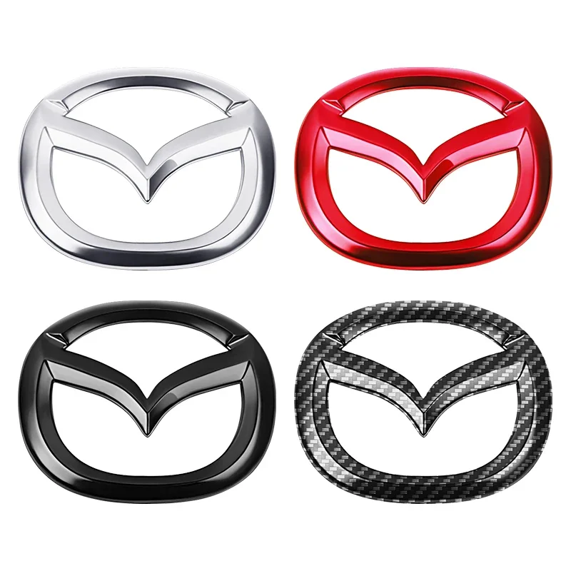 Car Steering Wheel Sticker for Mazda 3 Axela 6 Atenza CX-5 2 Demio CX-3 CX-30 MX5 CX30 Emblem Decal Badge Decoration Accessories