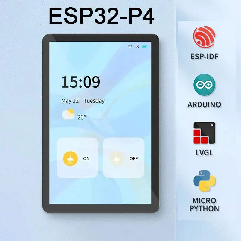 10.1 Inch ESP32P4 LCD Display Development Board 1280X800 Capacitive Touch Screen Monitor Supports Xiaozhi ESP32 C6 for Arduino