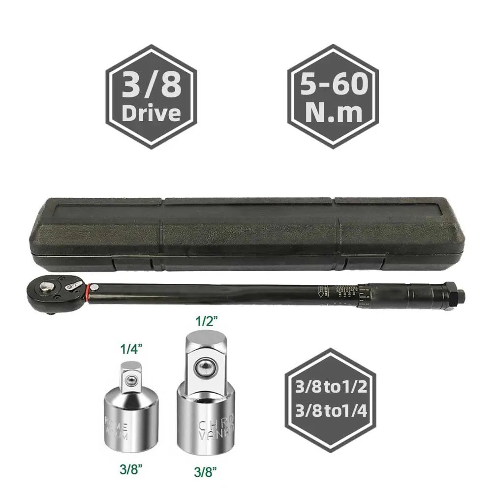 5-60n. m Drehmoments chl üssel 3/8 ''Vierkant antrieb vor eingestellte Fahrrad drehmomente Schlüssel Zwei-Wege-Ratsche Auto Fahrrad Auto Handwerkzeuge – Detail 26