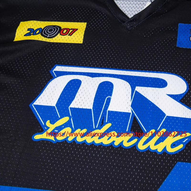 الصورة الحقيقية مارتين روز جيرسي التي شيرت كرة القدم الرياضة القمم تنفس شبكة سريعة الجافة الراحة عادية الخامس الرقبة مارتين روز تي شيرت