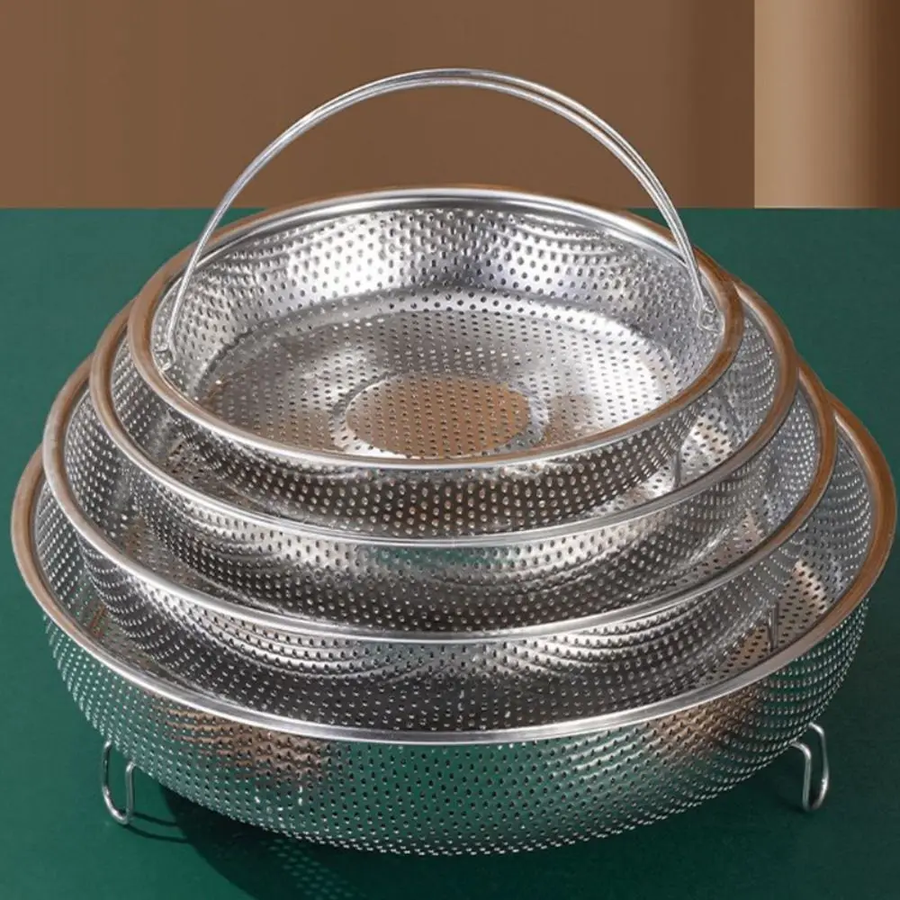 Vaporera plegable de acero inoxidable, utensilio de cocina a vapor, bandeja para cocinar al vapor con mango, rejilla para cocinar al vapor, utensilios de cocina