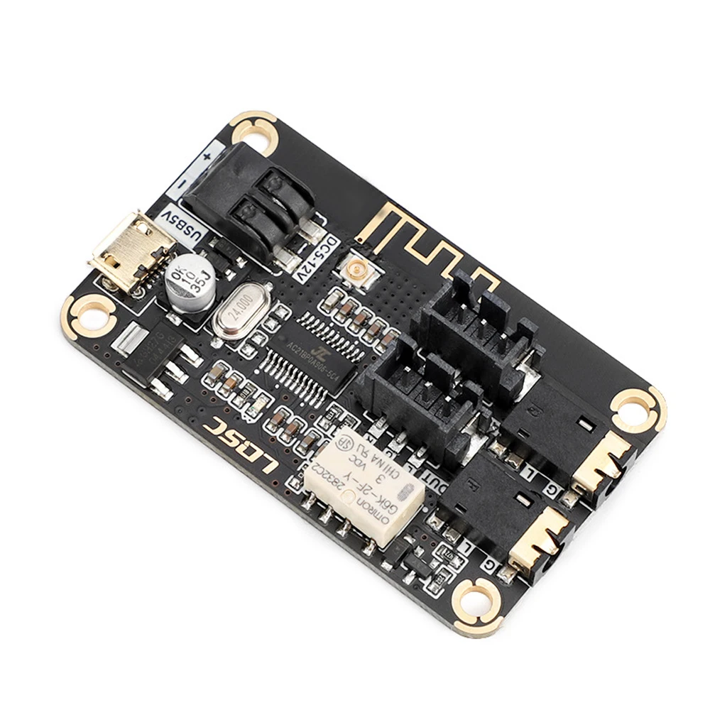 Placa De Decodificação Bluetooth para Modificação DIY, Som Do Altifalante, Estéreo MP3, Receptor De Áudio, Módulo, Adequado Para Entrada AUX, DC 5V-12V