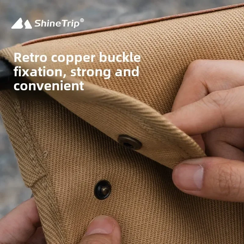 ShineTrip Outdoor Camping Chair Armrest Hanging Bag Multi Functional Double Layer Storage Bag Waterproof and Wear Resistant New
