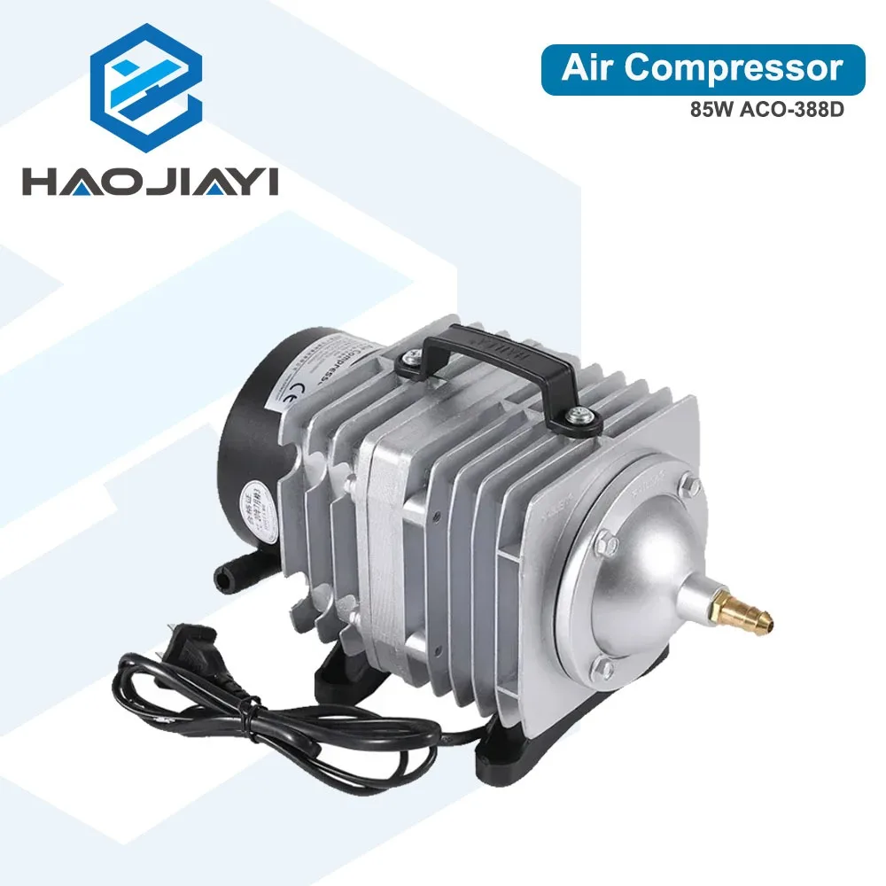 

Электрический магнитный воздушный насос воздушного компрессора 85 Вт для станка для лазерной гравировки и резки CO2 ACO-388D