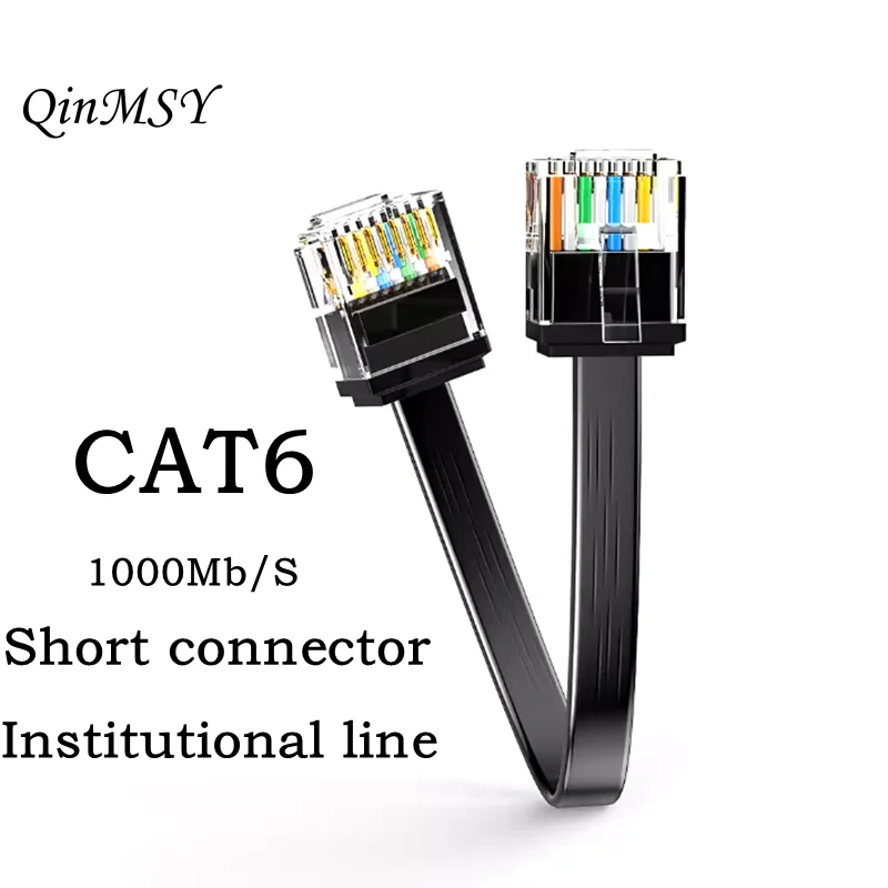 Cat6 Flat Ethernet Short UTP Cable Rj45 Boot Patch Cord Network for PC PS5/4 Xbox Network LAN Cord 32 AWG 15cm-1m