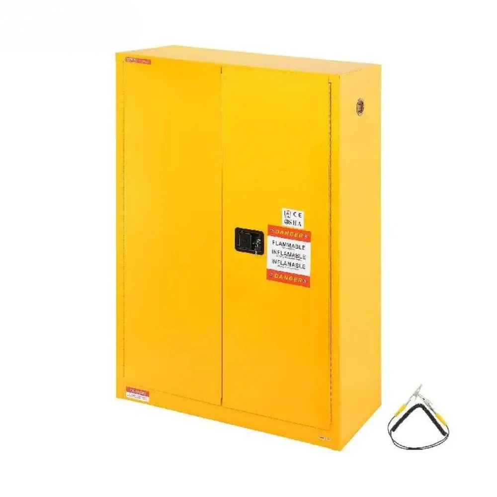 

VEVOR Flammable Safety Cabinet 45/50 Gal Cold-Rolled Steel Flammable Liquid Storage Cabinet Explosion Proof w/ Adjustable Shelf