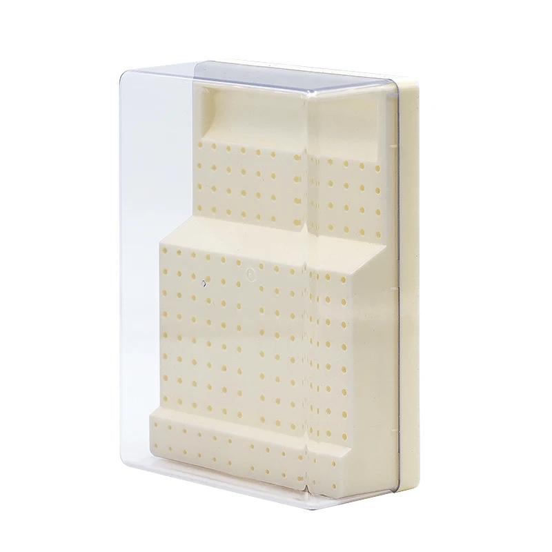 168 Holes Dental Burs Box Plastic Dental Bur Sterilizer Block Holder  Autoclave Case Disinfection Box Dentistry Supplies