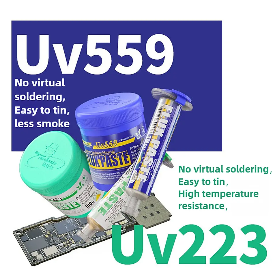 MECHANIC UV223/UV559 Lead-Free Solder Paste Flux NO-Clean Soldering Grease for BGA PCB SMD Welding Fluxes phone Repair Tools - 2