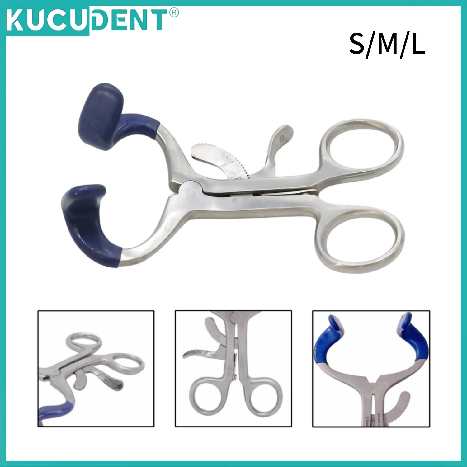 Abridor de boca Dental, Retractor de labio y mejillas de acero inoxidable, expansor de ortodoncia, mordaza para la boca, instrumento de examen Oral de odontología