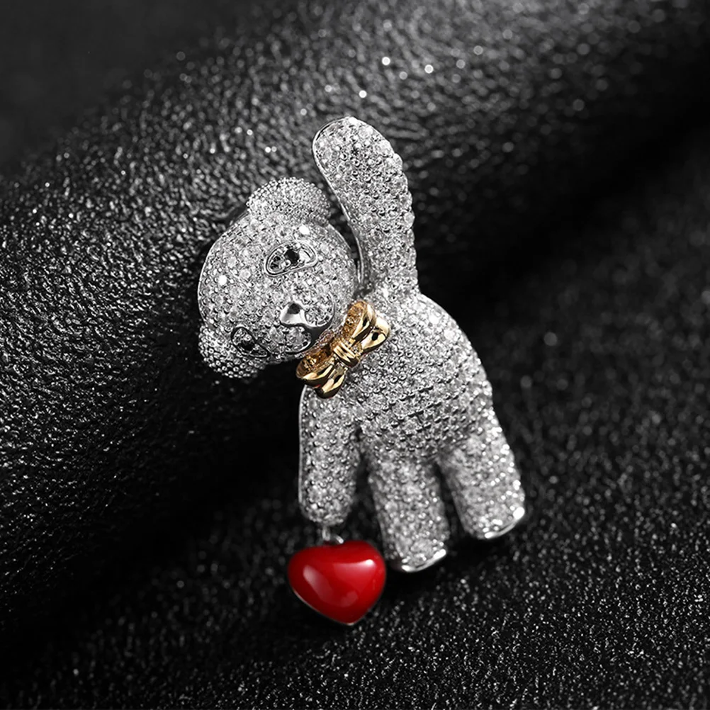 

1Pc Cute Bear Shape Women Brooch Cartoon Fashion Pin for Bag Hat Scarf Gift