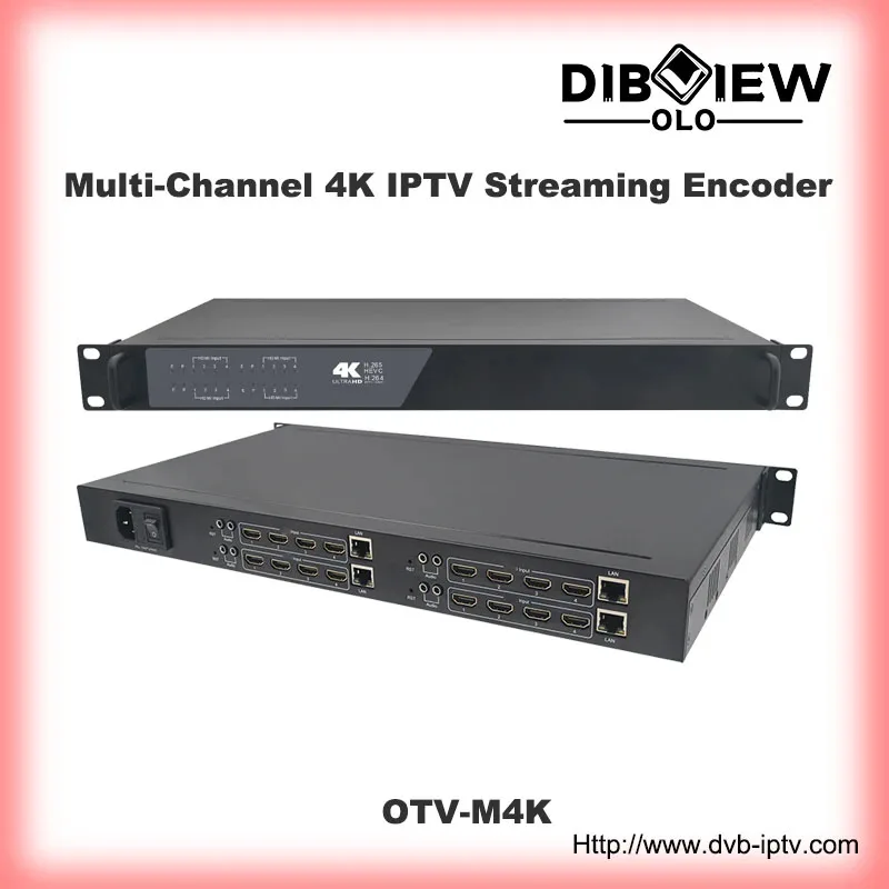 

Dibview OTV-M4K 4K HDMI-совместимый с ip-видео H264 H265 Кодер потоковой передачи IPTV