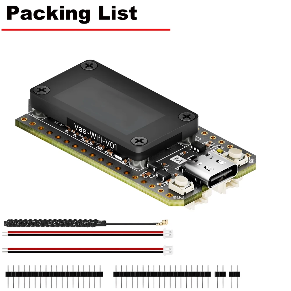 ABVO-Lora 32 V4 ESP32 SX1262 Scheda di sviluppo ad energia solare OLED da 0,96 pollici Wifi Lora BLE Rete a rete meshtastica a bassa potenza