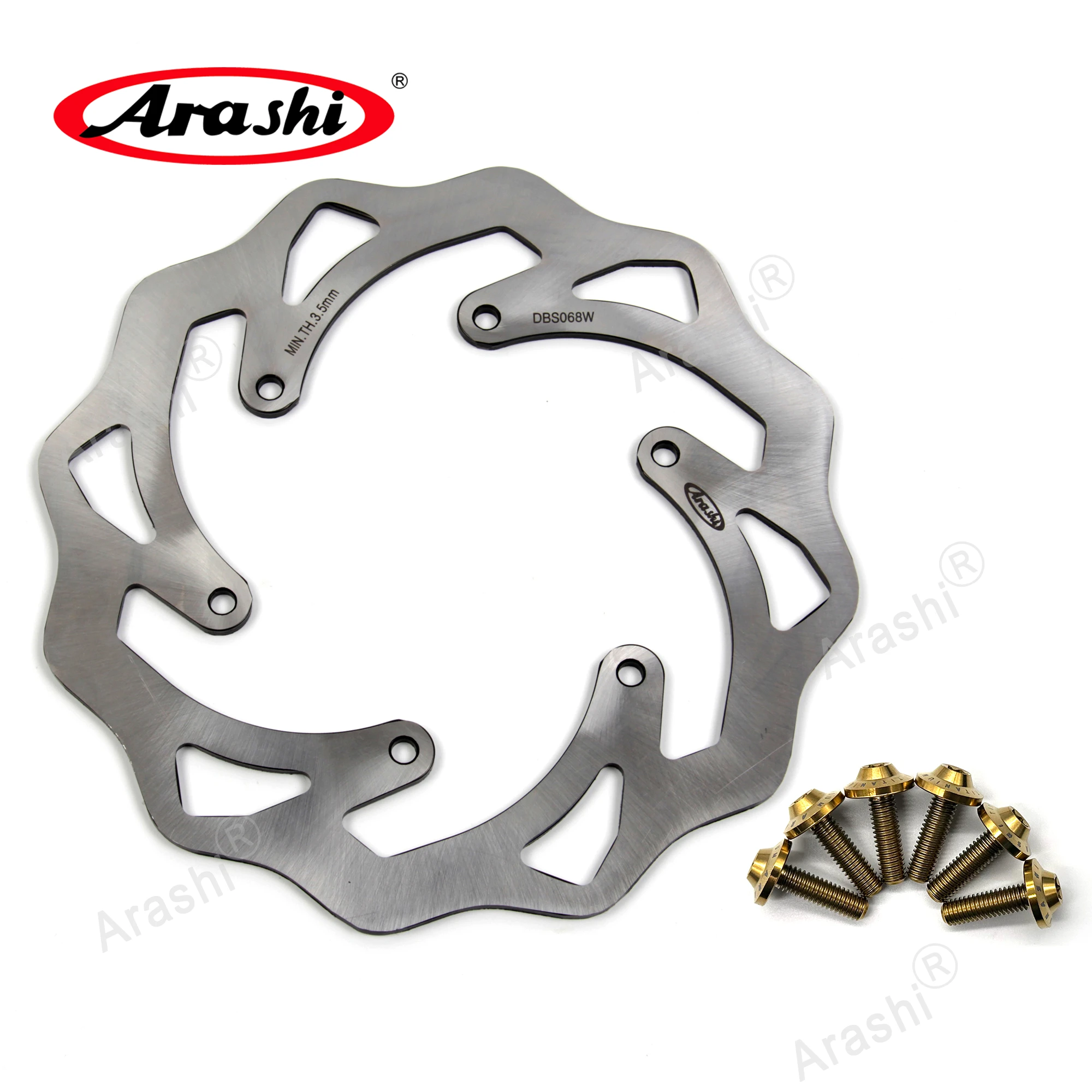 ARASHI Rear Brake Disc CNC Disk Rotor 220CM For CCM DS R30 644 2002 2003 2004 2005 2006 Motorcycle Scooter