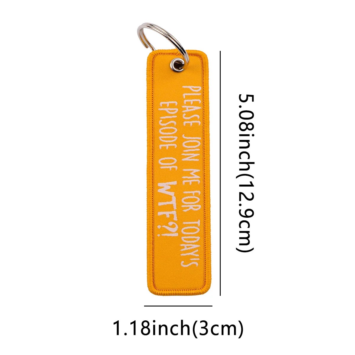 Color Quotes Series Key Fobs Holder Keychain for Motorcycles Embroidery Key Tag Key Ring Women Men Key Holder Accessories