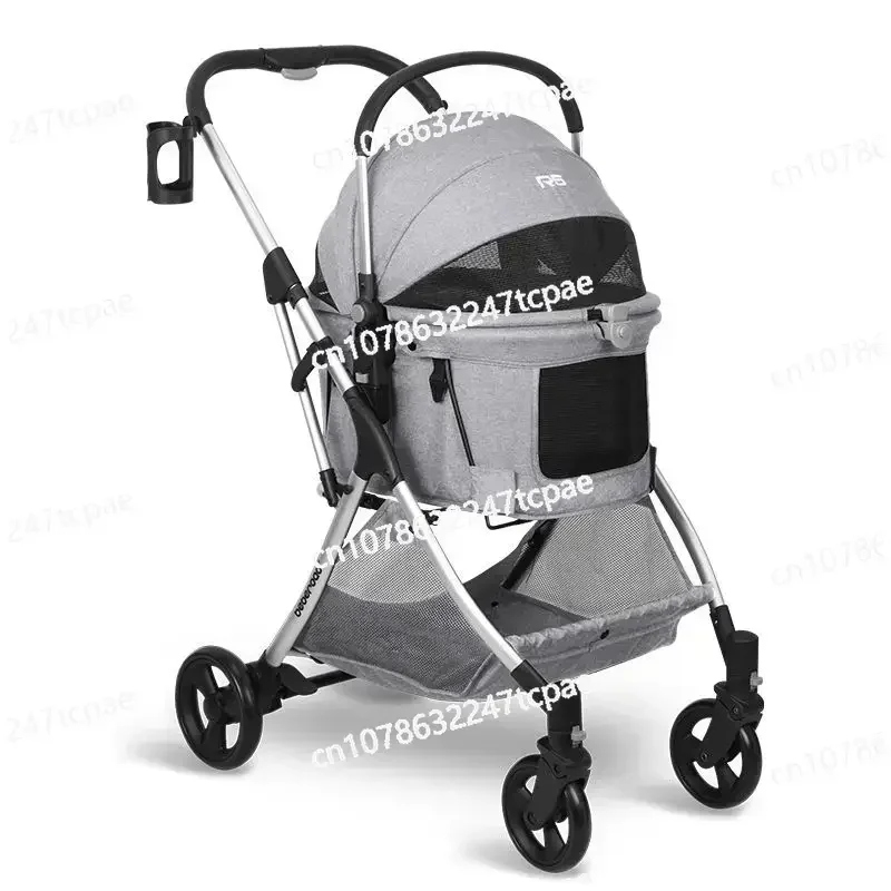 Detachable Pet Stroller for Small Dog and Cat Lightweight Pet Trolley Foldable Dog Cart Dog Carrier Pet Carrier