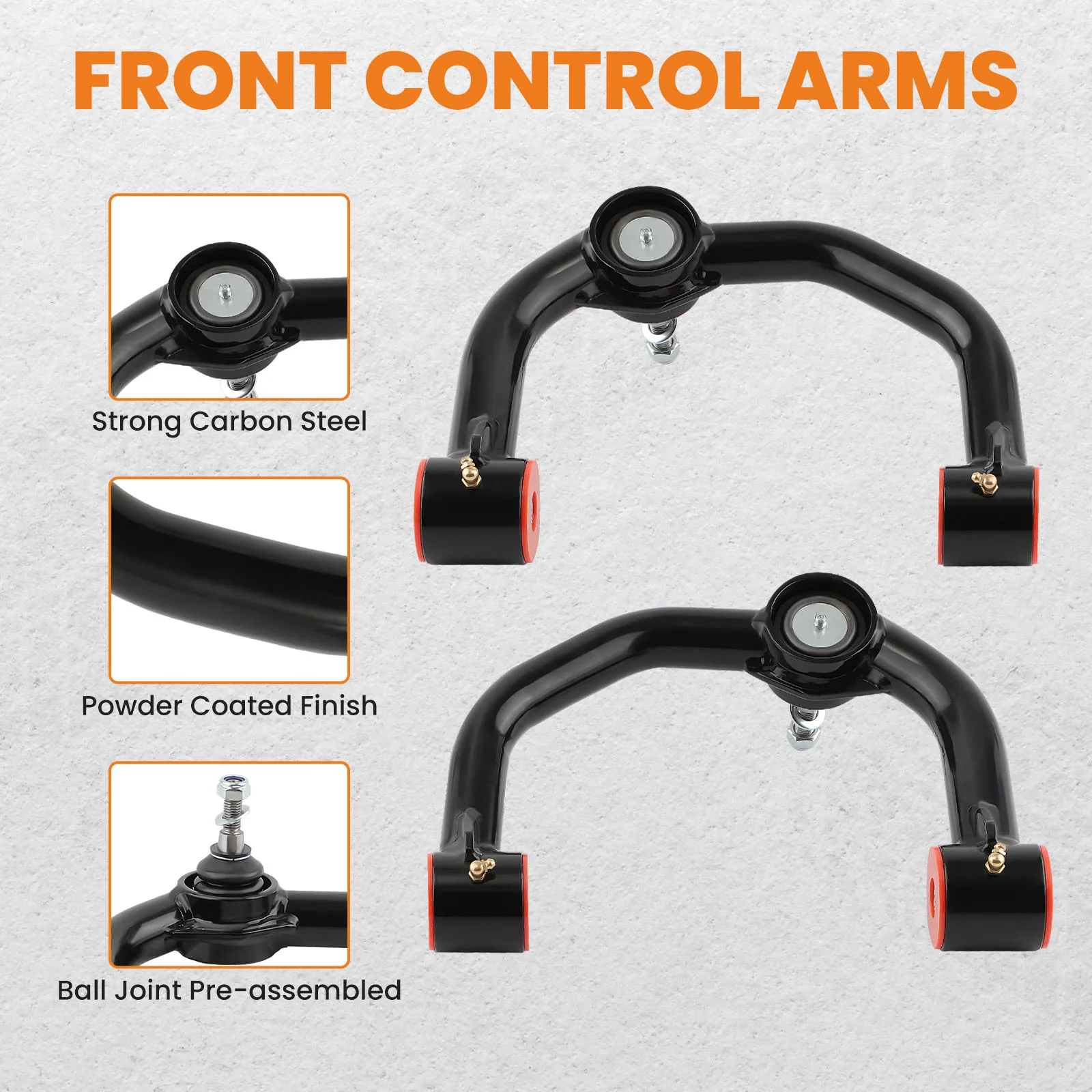 1 Pair Suspension Kit Front Upper Control Arms For Ford F-150 2004-2021 0-2