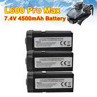 LYZRC L600 Pro Max Drone Original Battery Spare Part 7.4V 4500mAh 30min Battery Life for GPS Drone L600PROMAX Battery 1/2/3PCS