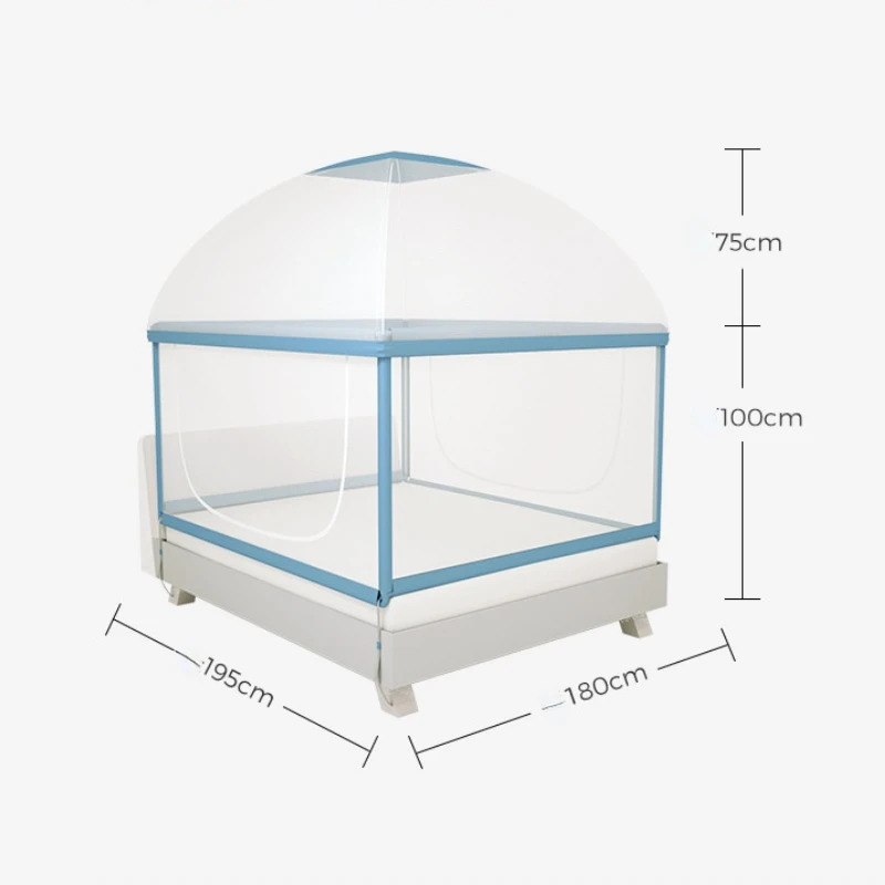 Recinzione di sicurezza con zanzariera culla recinzione anti-caduta comodino Guardrail letto anticaduta per bambini yurta