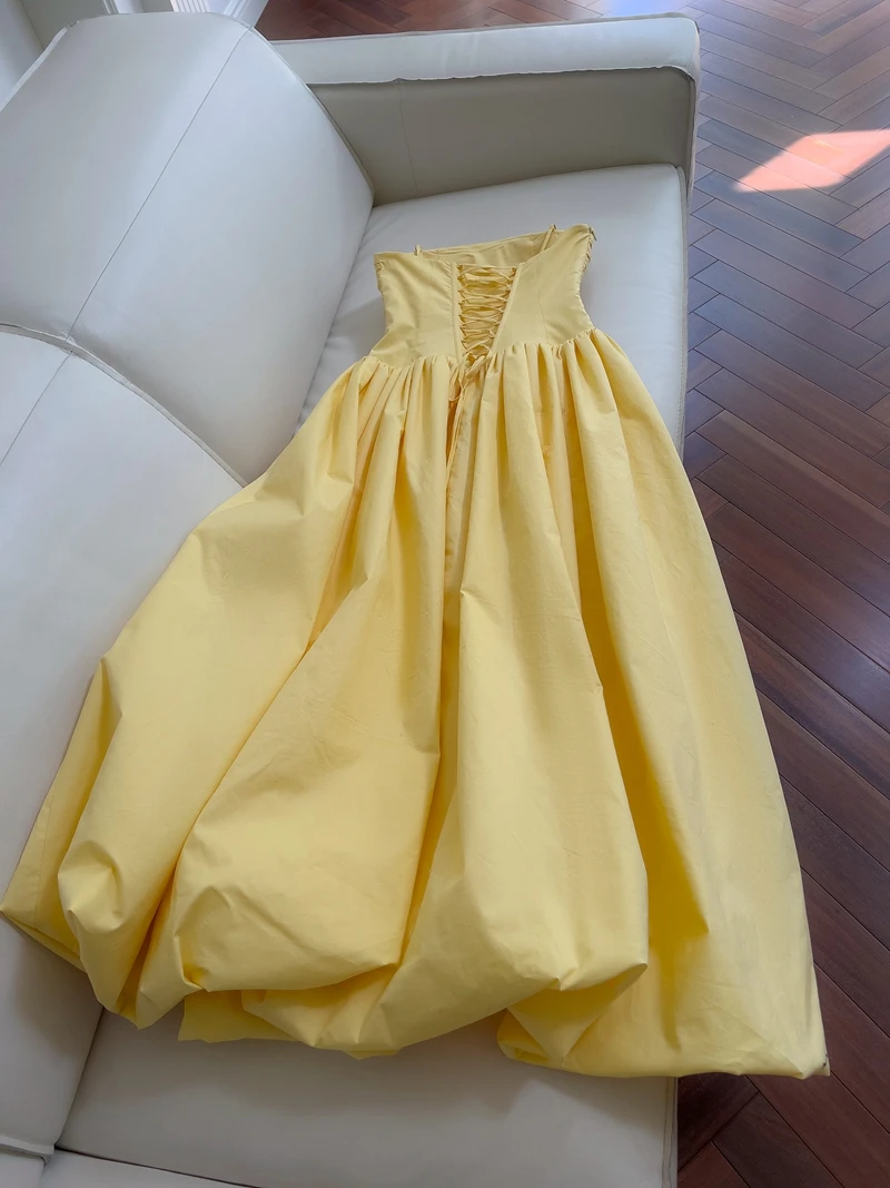 Ele Princ Sle off-shoulder baljurk Dr Summer Vaion Casual katoenen hoge taille A-lijn rok lang Dr