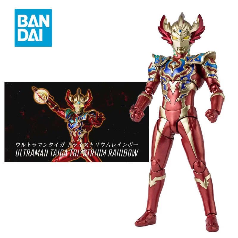 

Товары в наличии, 100% оригинал, BANDAI SHF Ultraman Taiga TRI-STRIUM RAINBOW, анимационная модель персонажа, экшн-игрушка в подарок