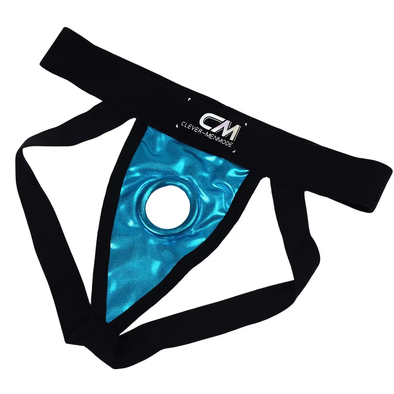 Men Faux Leather Jockstrap Underwear Silicone Cock Ring Thong Wide Waistband Sexy Thongs G String Penis Pouch Exotic Lingerie image 3
