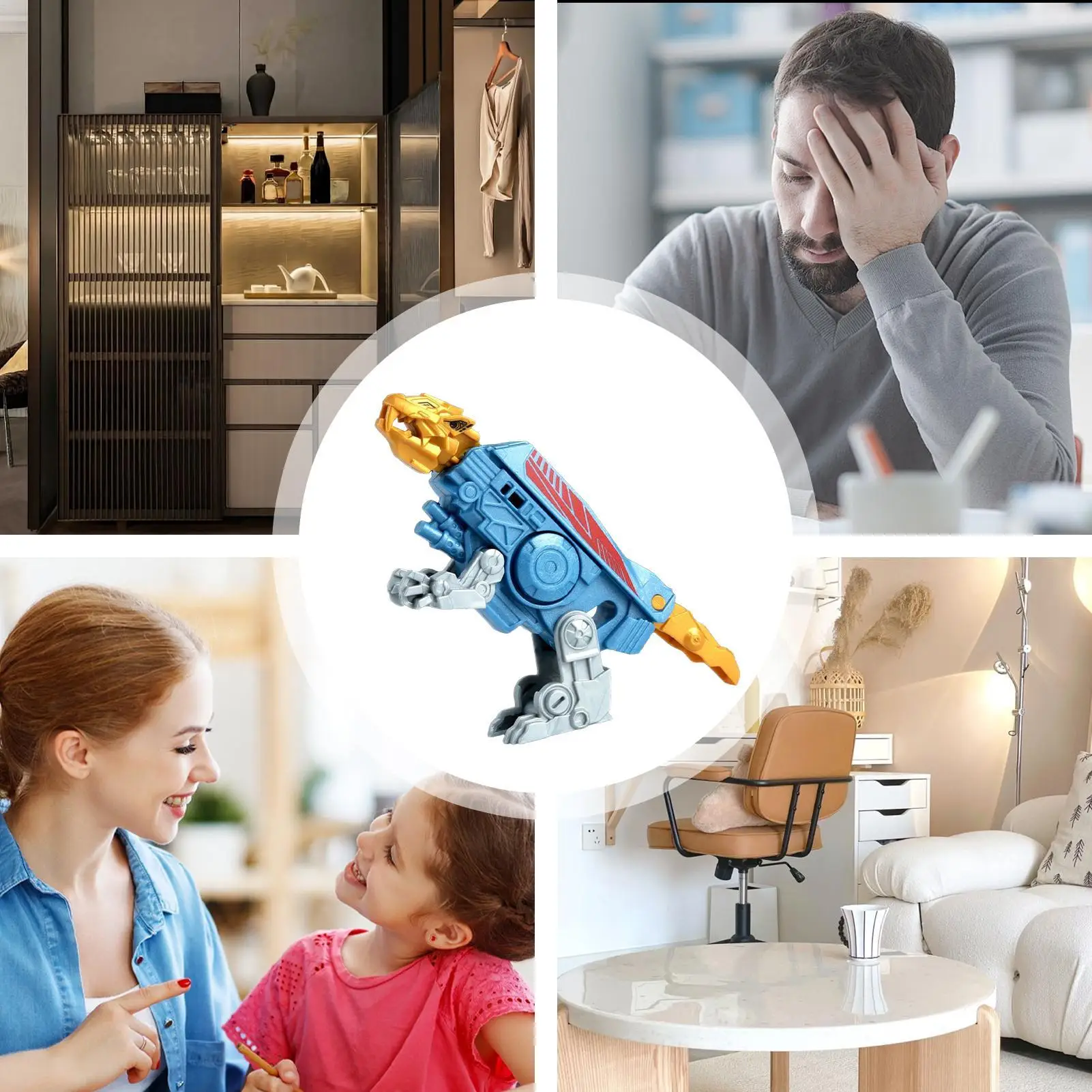 Fidget transformateur 2 en 1 pour enfants, dinosaure du bout des doigts, jouets anti-Stress, jeux sensoriels pour jeu de rôle, voyage quotidien pour enfants en bas âge