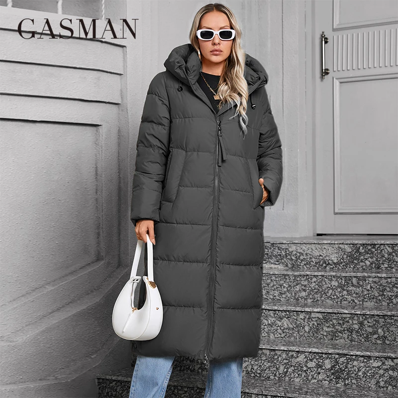 GASMAN 2024 Women\'s winter jacket Plus size L-6XL Women coat Brand Fashion Thick cotton Windproof Hooded parkas  84552