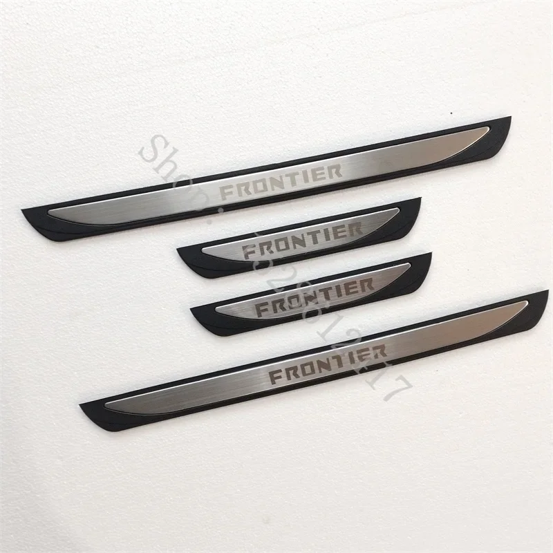 

For Nissan FRONTIER PRO 4X Car Accessories Door Sill Protector Pedal Scuff Plate Styling Sticker Trim 2021 2020 2019 2017 2022