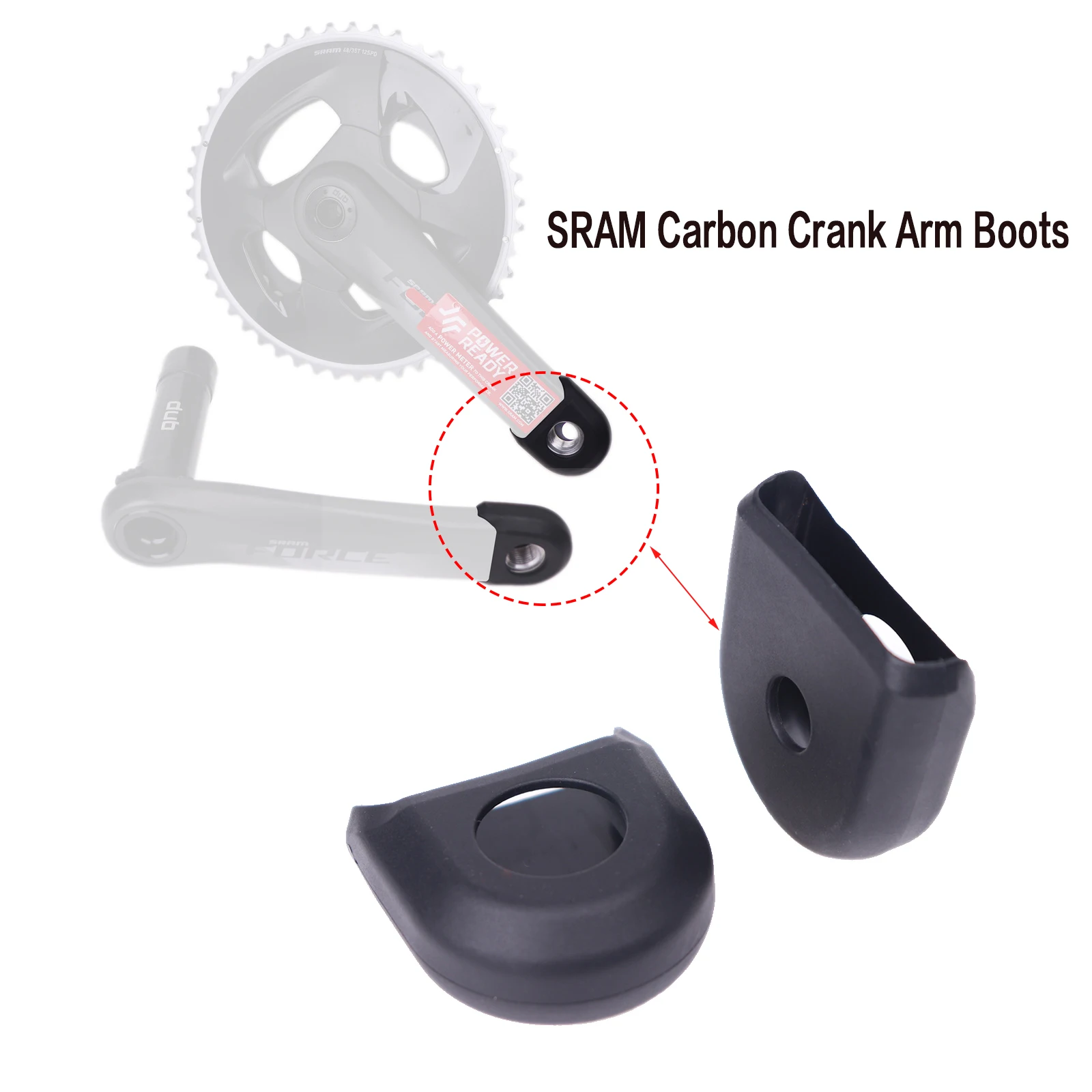 Sram botas de braço de manivela guardas proteção mountain bike manivela capa protetora caso para gx xx1 x01 xx força vermelho