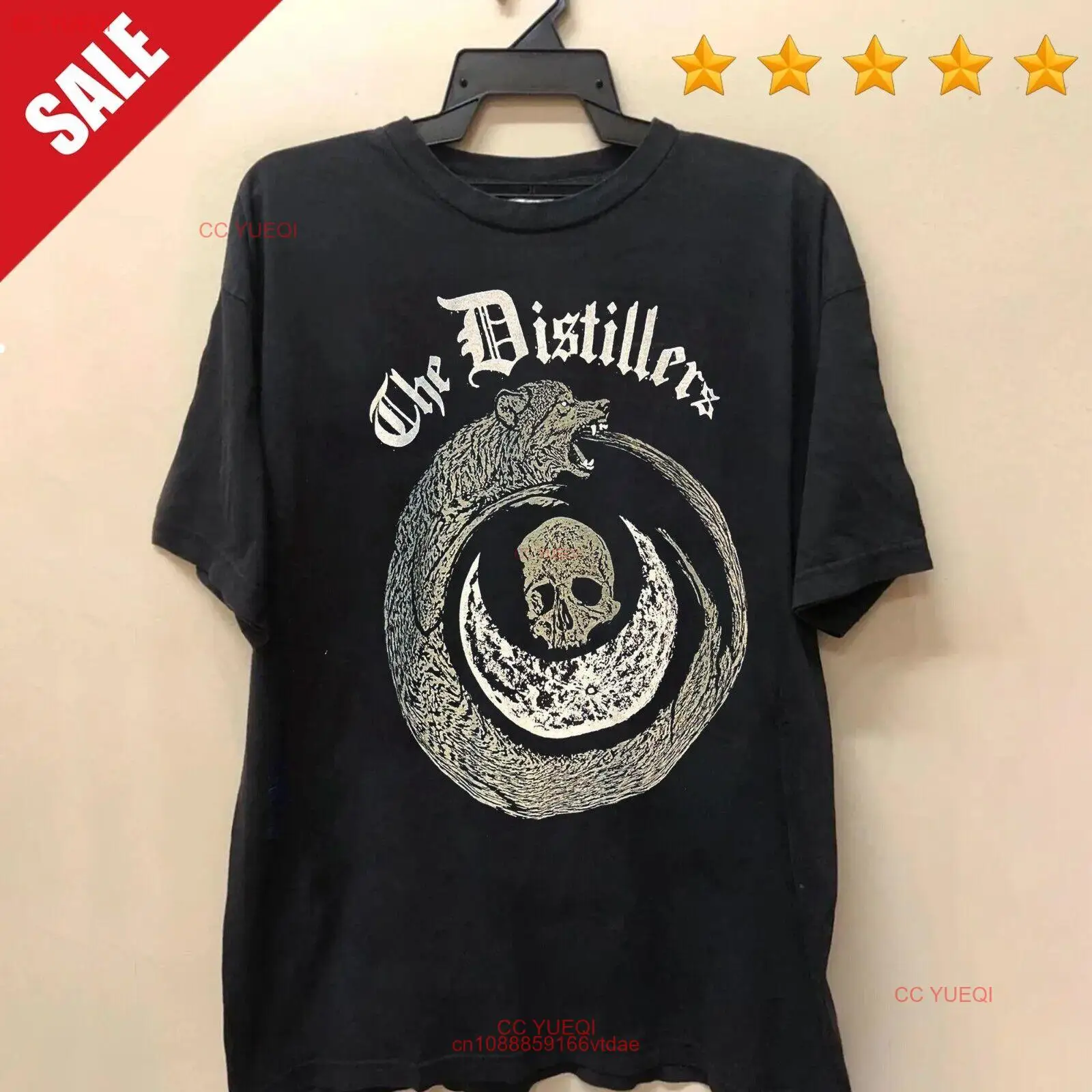 Новинка Редкие дистиллеры NWOT band концерт T черный мужской S-5XL Tee 1HN914