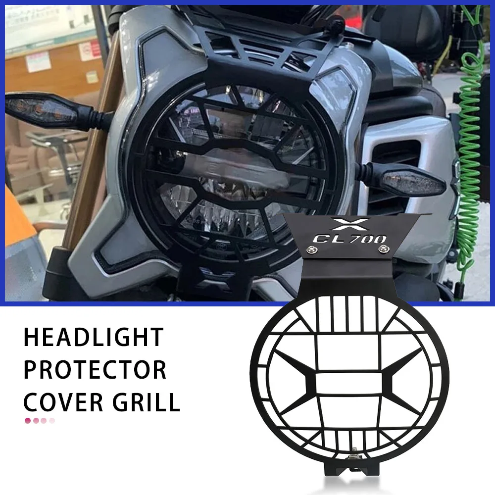 

20 21 Motorcycle Headlight Head Light Guard Protector Cover Grill For CFMOTO CF MOTO 700 CL-X 700 CLX 700 700CL-X 2020 2021