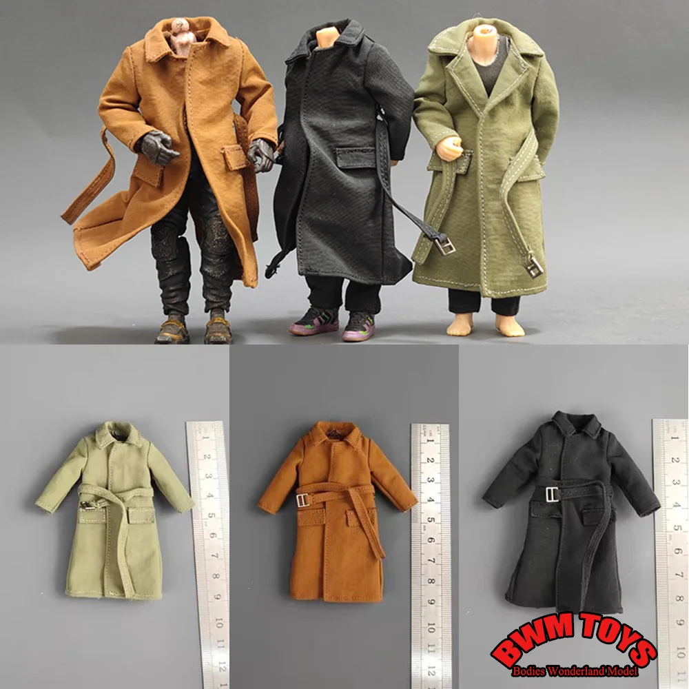 

3 Colors 1/18 Scale Male Solider YEESENYIYI Jacket Long Windbreaker With Wire Shape fit 3.75'' BFS JOYTOYS Action Figure Body