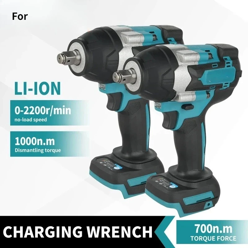 

For Makita DTW700 Brushless Electric Wrench High Torque 18V Cordless Drill Screwdriver Rechargeable Electric Tools Torque Wrench