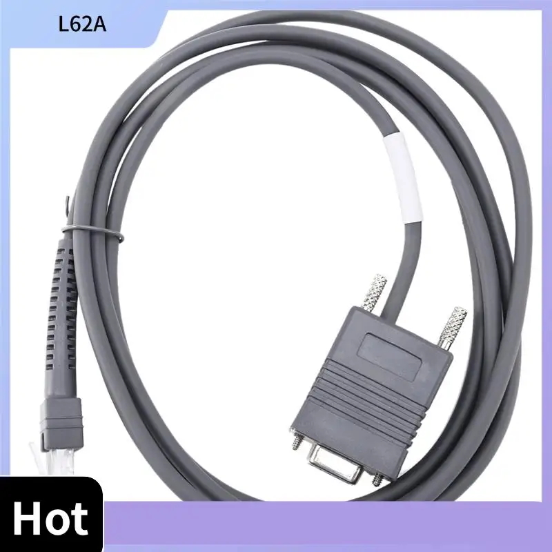 

L62A 8X LS2208 RS232 Serial Cable CBA-R01-S07PAR For Symbol Barcode Scanner LS2208 6.5 Feet