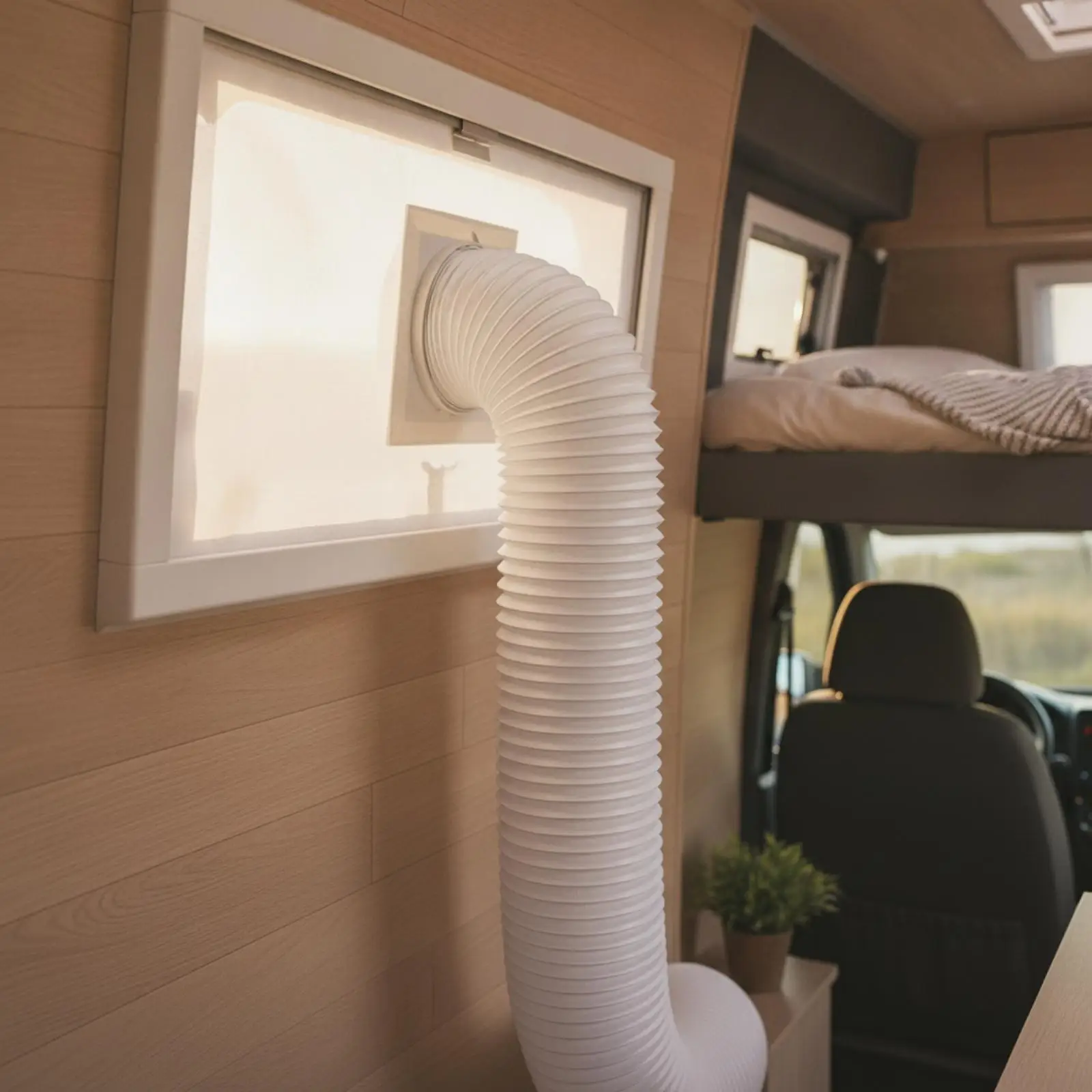 Portable Air Conditioning Exhaust Hose for Truck Car Window Ventilation Duct with Steel Wire Support