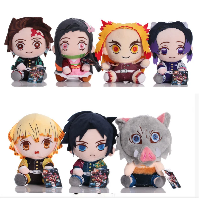 

Плюшевая игрушка Demon Slayer Infinity Castle — Tanjiro and Nezuko Movie Edition, мягкая кукла, аниме-игра, коллекционный подарок для фанатов