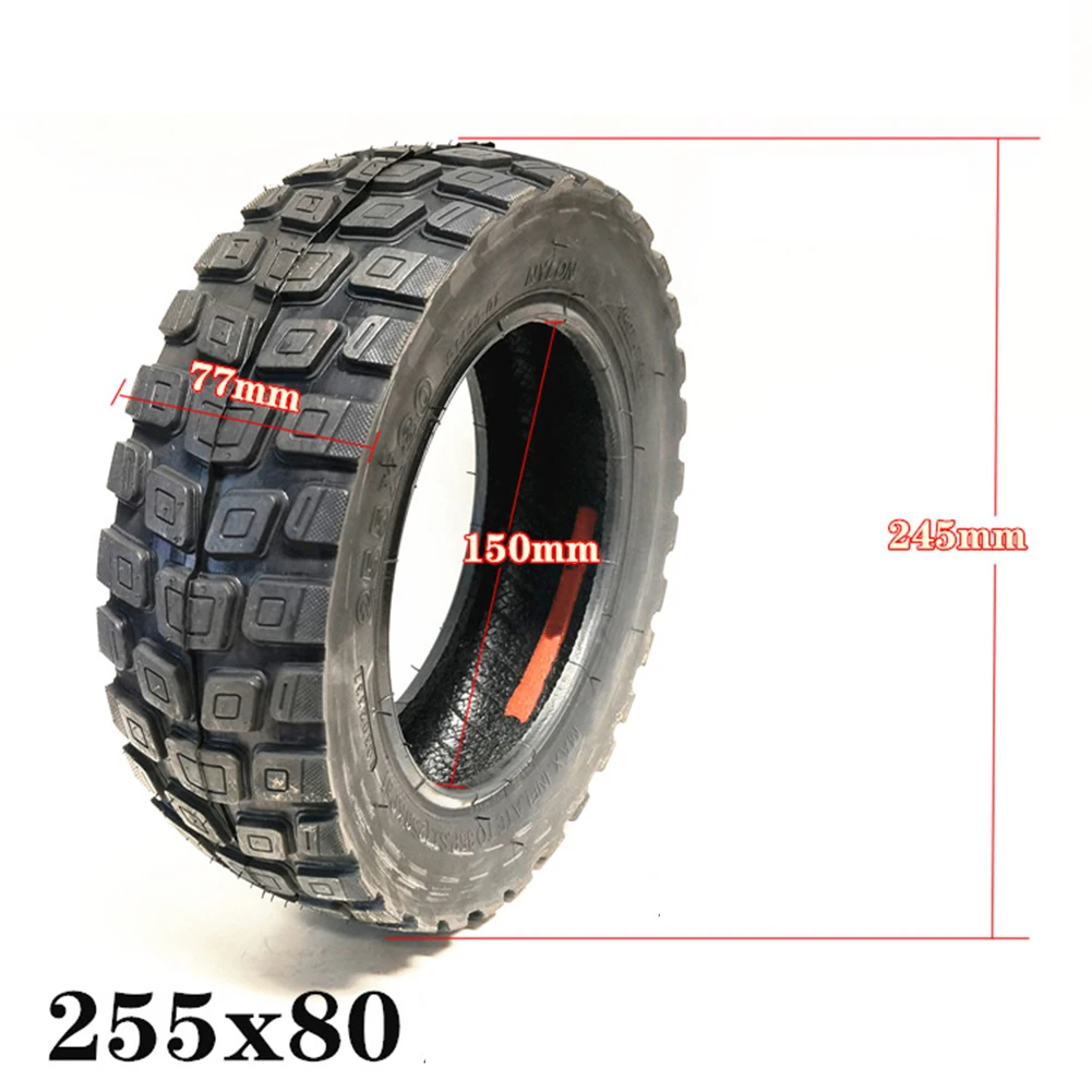 10inch 255x80 Tubeless Outer Tire 10*3.0 Vacuum Tyre Rubber Wear-resistant E-Scooter Replacement Parts For Electric Scooter