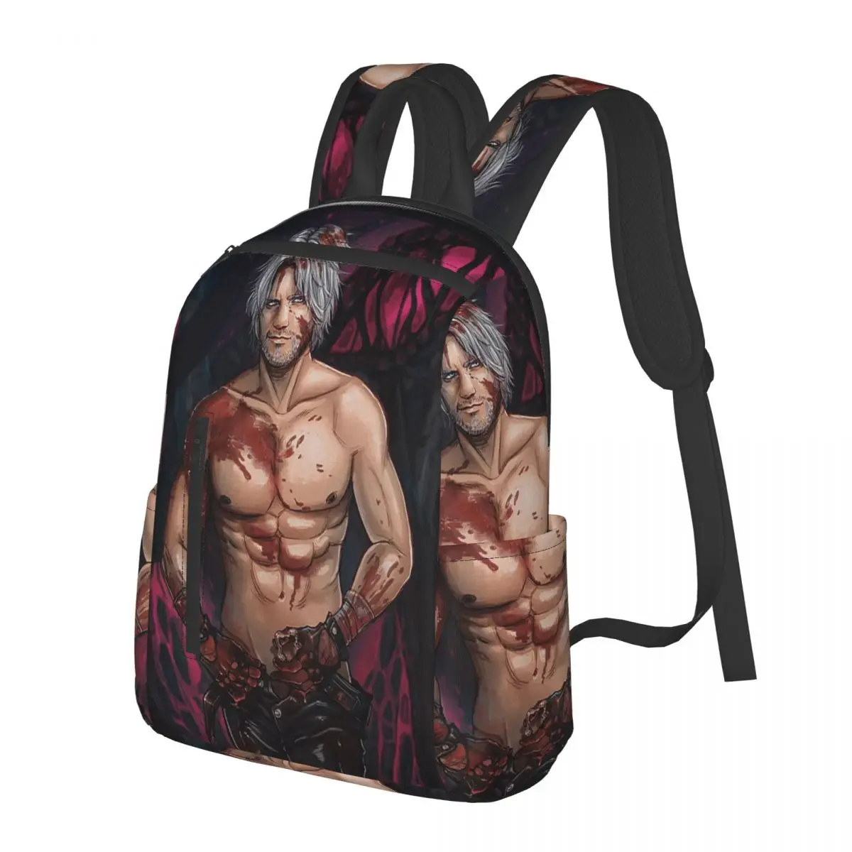 Dante Devil May Cry 5 Classic Student Backpack School Bag Hiking Travel Daypack for Boys Girls Bookbag Shoulder Bags