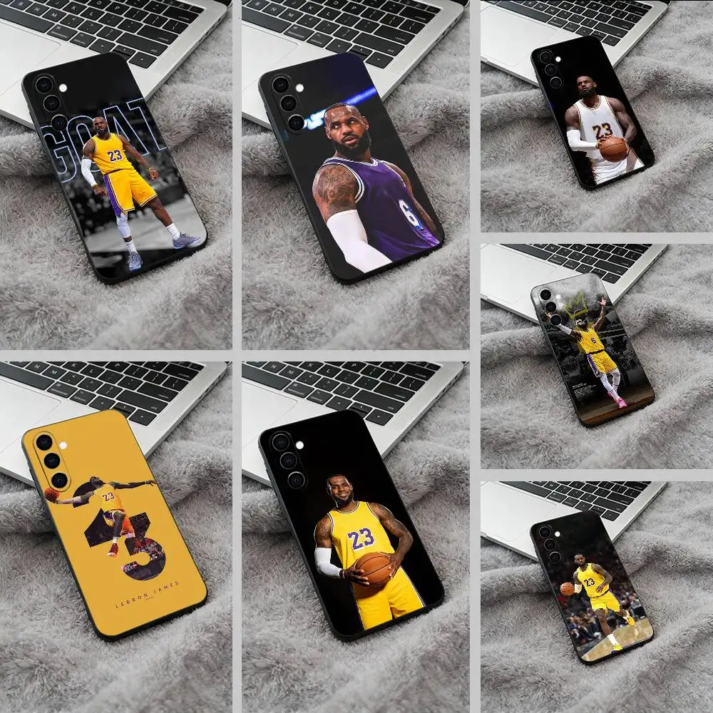 J-Ja-mes  basketball Black Soft Silicone Phone Case for Samsung Galaxy A73, A71, A72, A70, A53, A52, A51