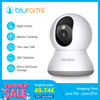 blurams Pet Camera 2K, 360° Indoor Security Camera, Dog Camera with Phone App, PTZ Cameras for Home Security Indoor, 2-Way Audio