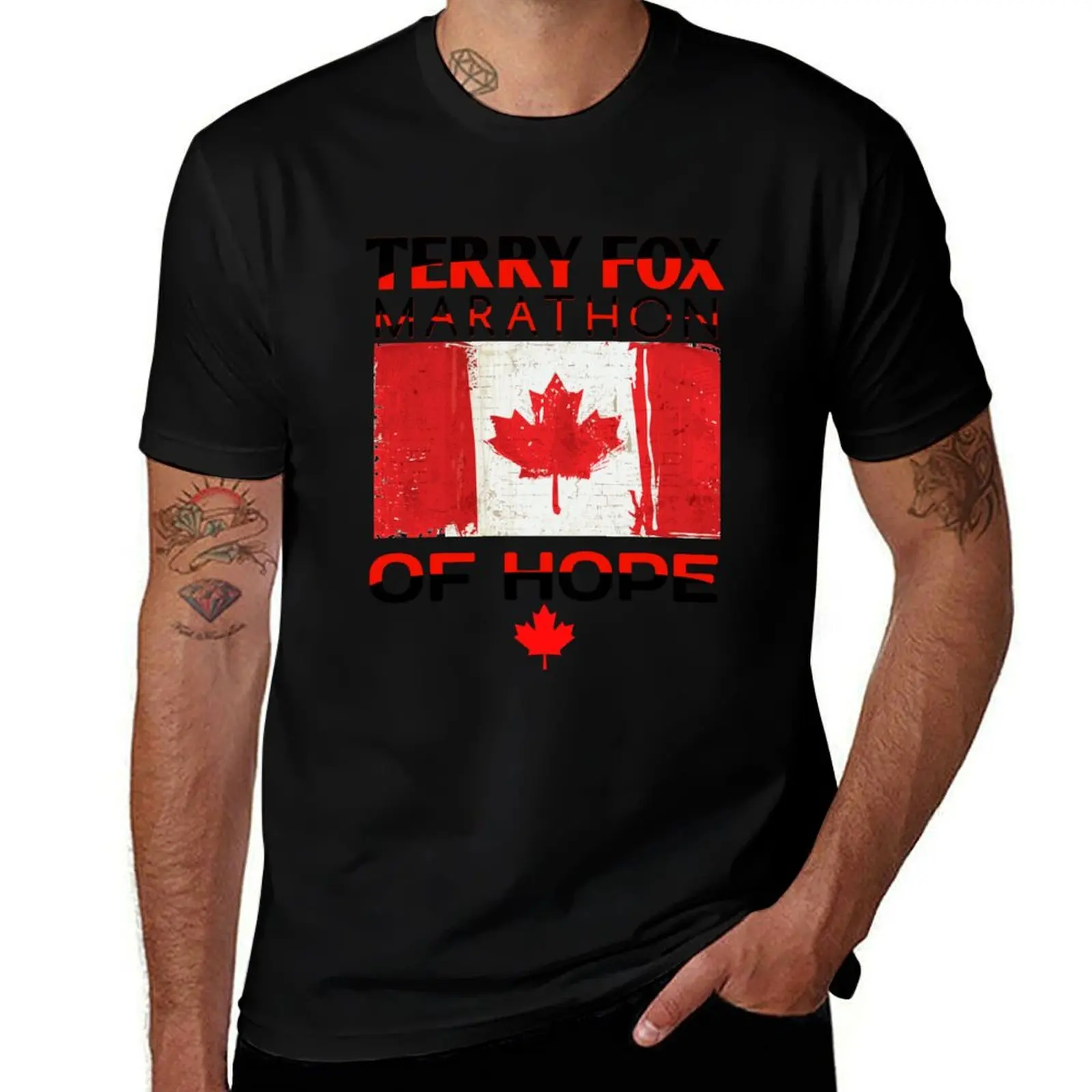 

TERRY FOX MARATHON OF HOPE T-Shirt boys whites anime clothes new gifts and t-shirts mens t shirt graphic