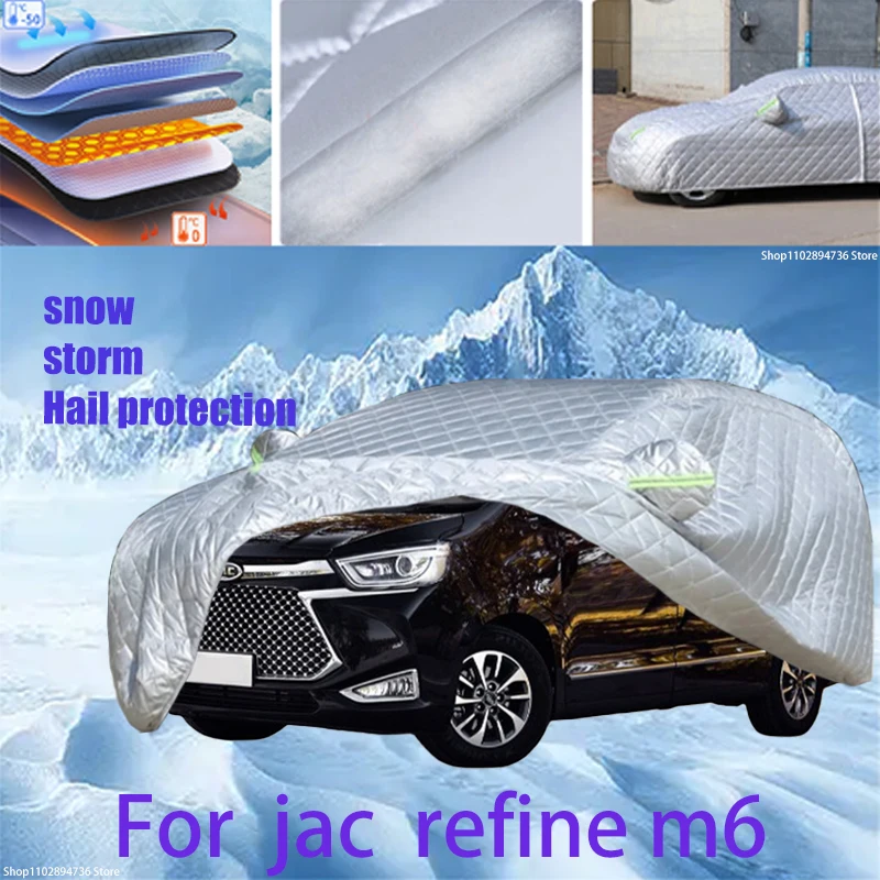 For jac refine m6 Outdoor Cotton Thickened Awning For Car Anti Hail Protection Snow Covers Sunshade Waterproof Dustproof