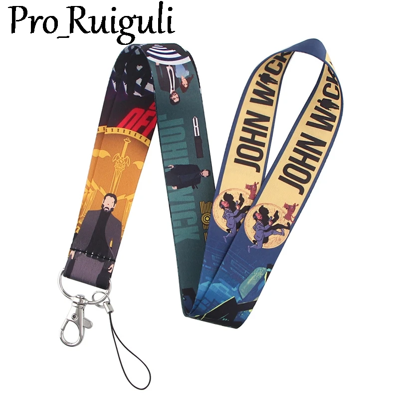 John Wick Classical Style Lanyard For keys The 90s Phone Working Badge Holder Neck Straps With Phone Hang Ropes webbings ribbons