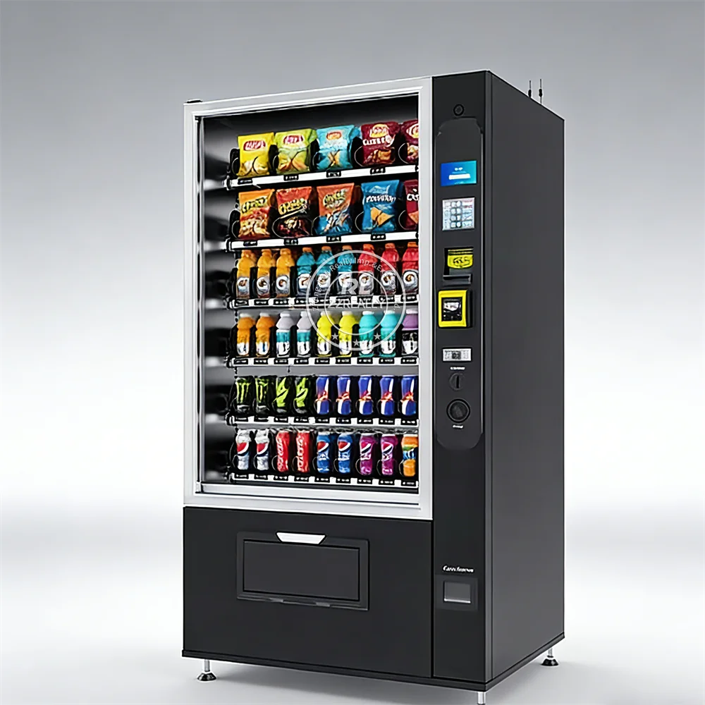 

Multi Selection Combo Beverage Snack Vending Machine Automatic Drink Snack Self Service Vending Machine