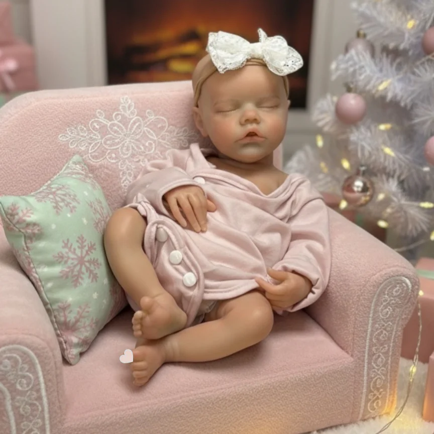 ตุ๊กตาซิลิโคนนุ่มแบบเปิดปากได้ ขนาด 42 ซม. ล้างทำความสะอาดได้ ตุ๊กตาเด็กผู้หญิงรีบอร์น ผิวทาสีเหมือนจริง ตุ๊กตาเด็กแรกเกิดเหมือนจริง ตุ๊กตาซิลิโคนรีบอร์น