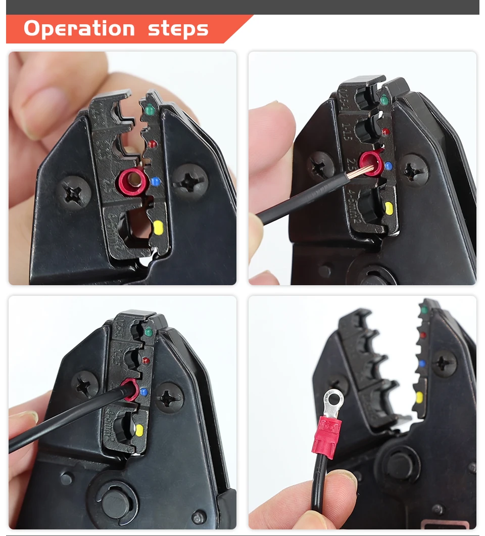 Crimpzange, Klemmwerkzeuge, Kappe/Koaxialkabelklemmen-Set, 230 mm, HS-40J, multifunktional, YEFYM, Kohlenstoffstahl, multifunktional – Detail 9