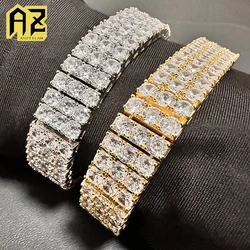 3 Rows Iced Out Tennis Chain Bracelet for Men Women Bling Zircon Hand Chain Hip Hop Jewelry Gift Drop Shipping