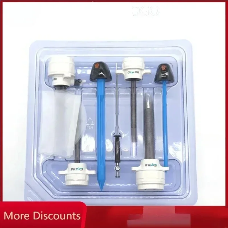 

Geyi 5 мм 10 мм Одноразовый троакар Одноразовый троакар Набор троаров с тупым наконечником Набор лапароскопических хирургических инструментов A XZ801