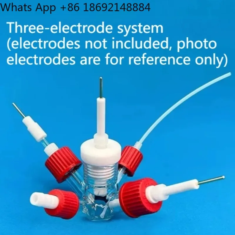 Laboratory micro-sealed electrolytic cell 20ml 30ml three-electrode system corrosion resistance small capacity small five