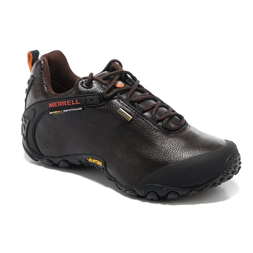 Merrell GORE-TEX 남성용 정품 가죽 하이킹 신발, 야외 캠핑, 커피, 등산 운동화, 39-46